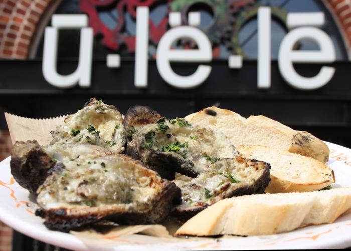 Ulele's signature charbroiled oysters