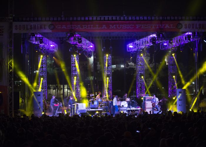 Gasparilla Music Festival at night