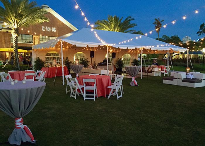 Waterfront events with sunset views.