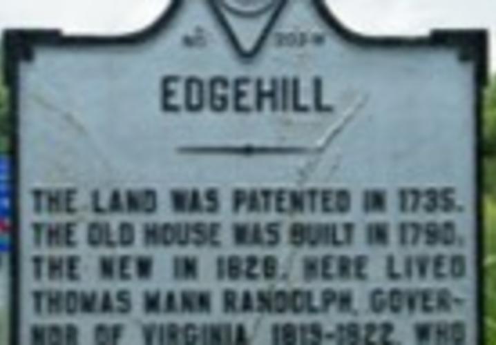 Edgehill Plantation Historic Marker