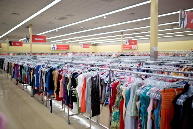 Savers: view of the clothing
