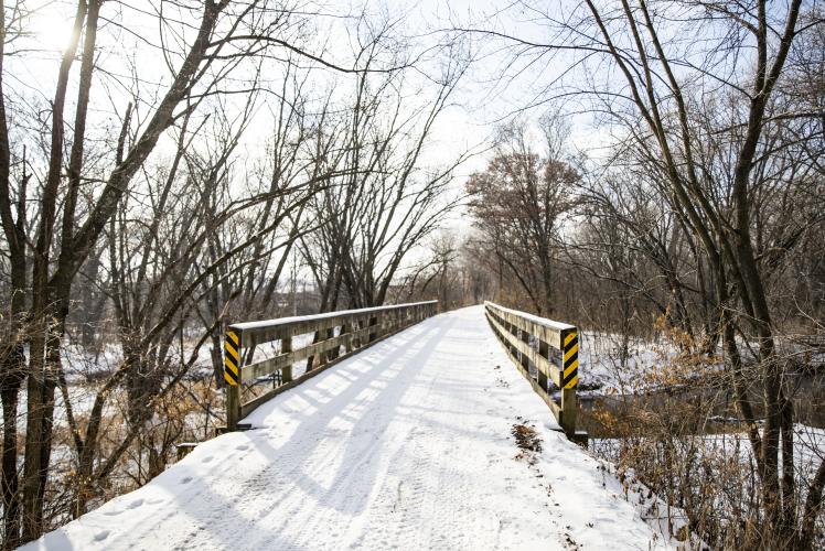 Buffalo River State Trail in Winter