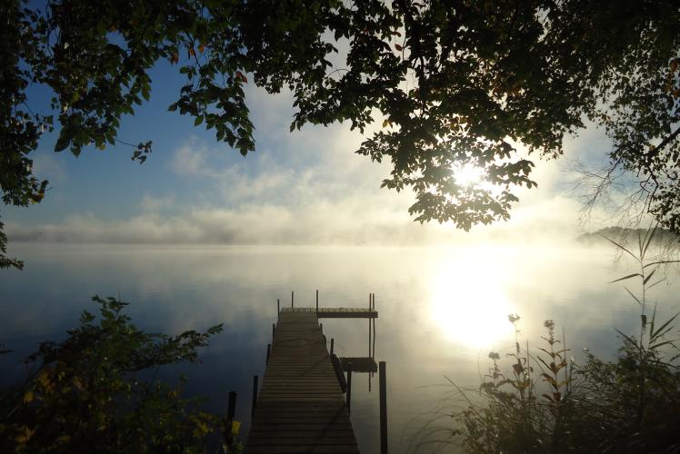 Morning Sunrise at the Hideaway Resort off Lake Wissota- Chippewa Falls, WI