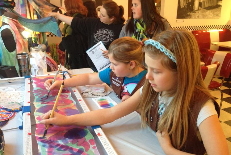 Silk Painting Demo