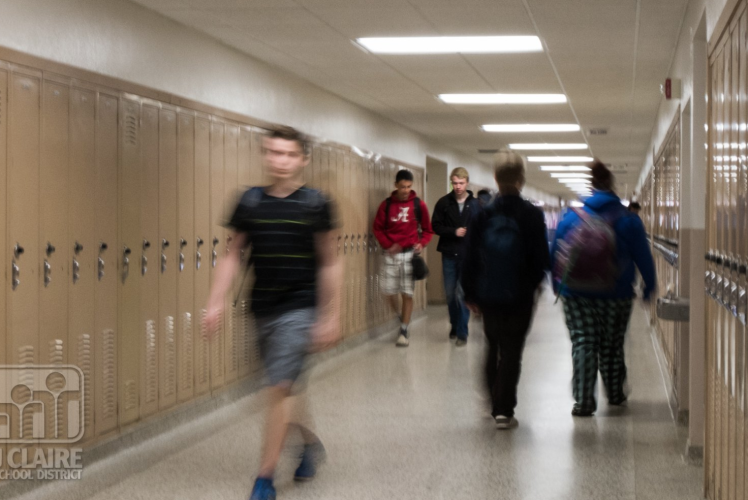 Memorial High School hallway