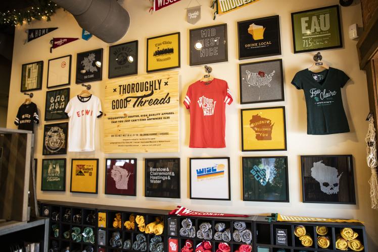 Local Store T-shirt Wall