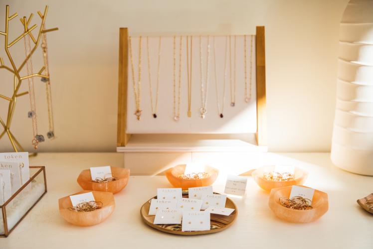Token Jewelry Necklaces and Earrings