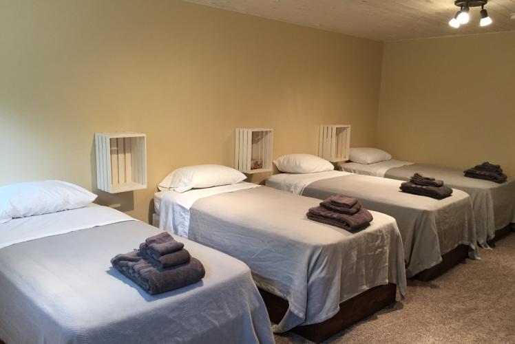 Curvue Hideaway & Trees Retreat Center massage room in Eau Claire, Wisconsin