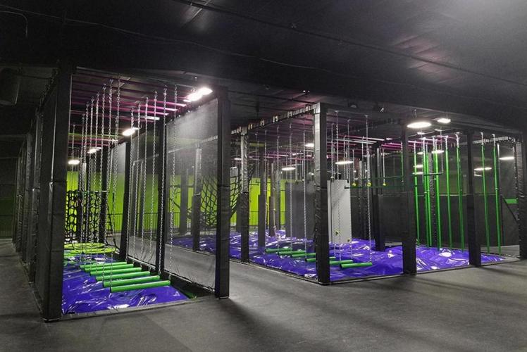 Action City Trampoline Park & Fun Center ninja course overview