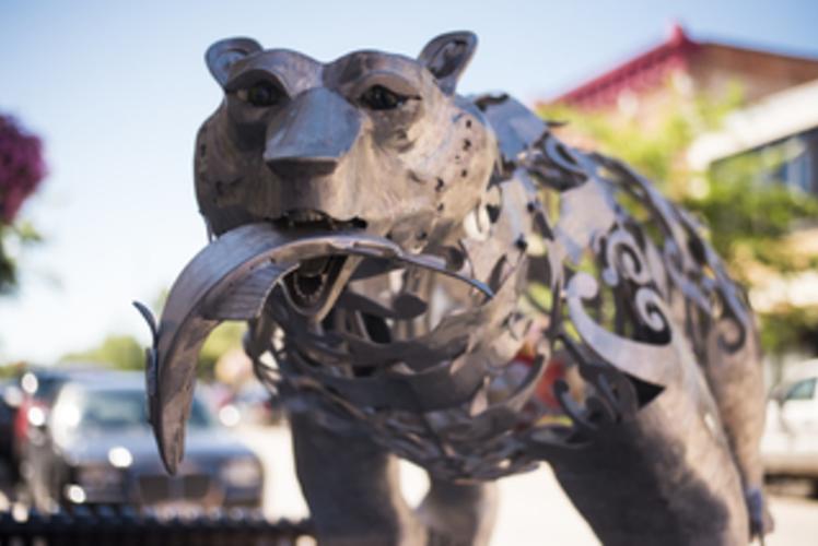 Sculpture Tour Eau Claire: bear sculpture