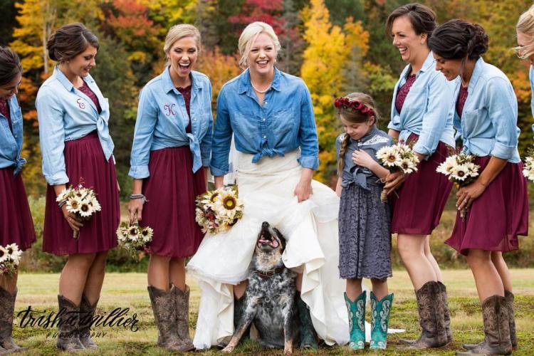Trisha Millier Photography Western themed bridal party