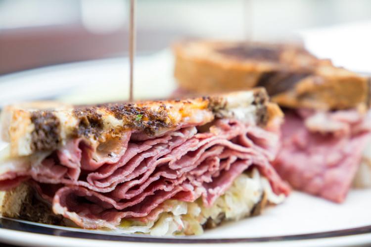 Saratoga's Bway Deli pastrami sandwich