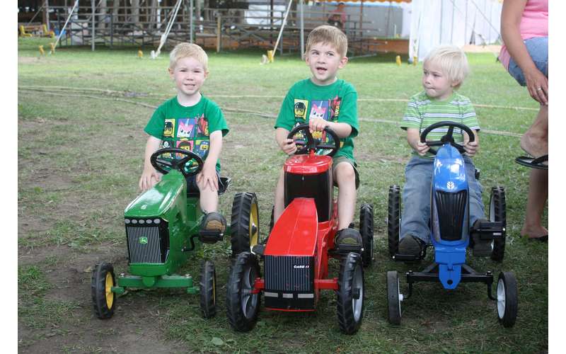 Saratoga Co. Fair kids on tractors