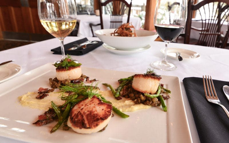 Helen's Scallops at Seven Springs