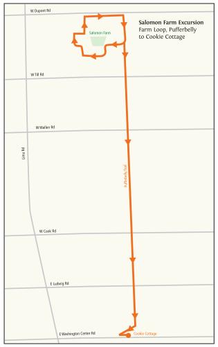 Salomon Farm Excursion Trail Ride Itinerary