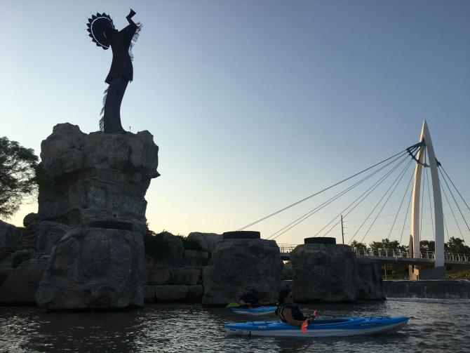 Uniquely Wichita Kayak tours on the Arkansas River