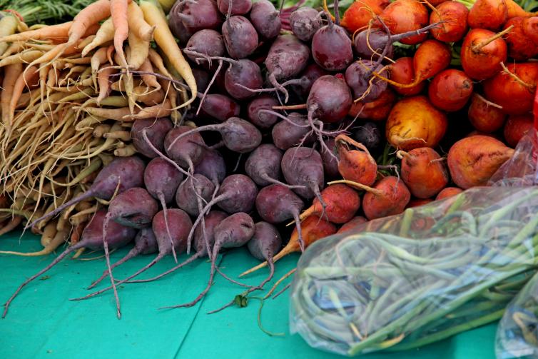 Root Vegetables at Kelowna Farmers' Market
