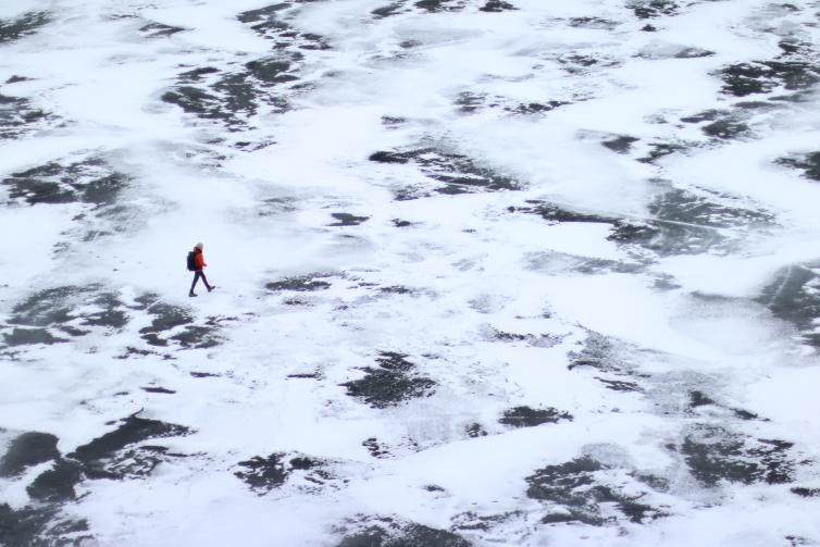 Rose Valley Frozen Lake