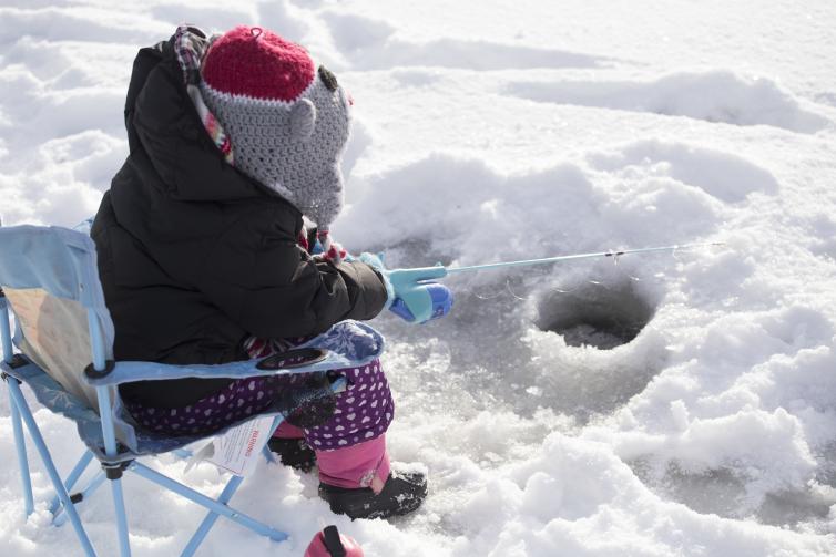 Kids Ice Fishing