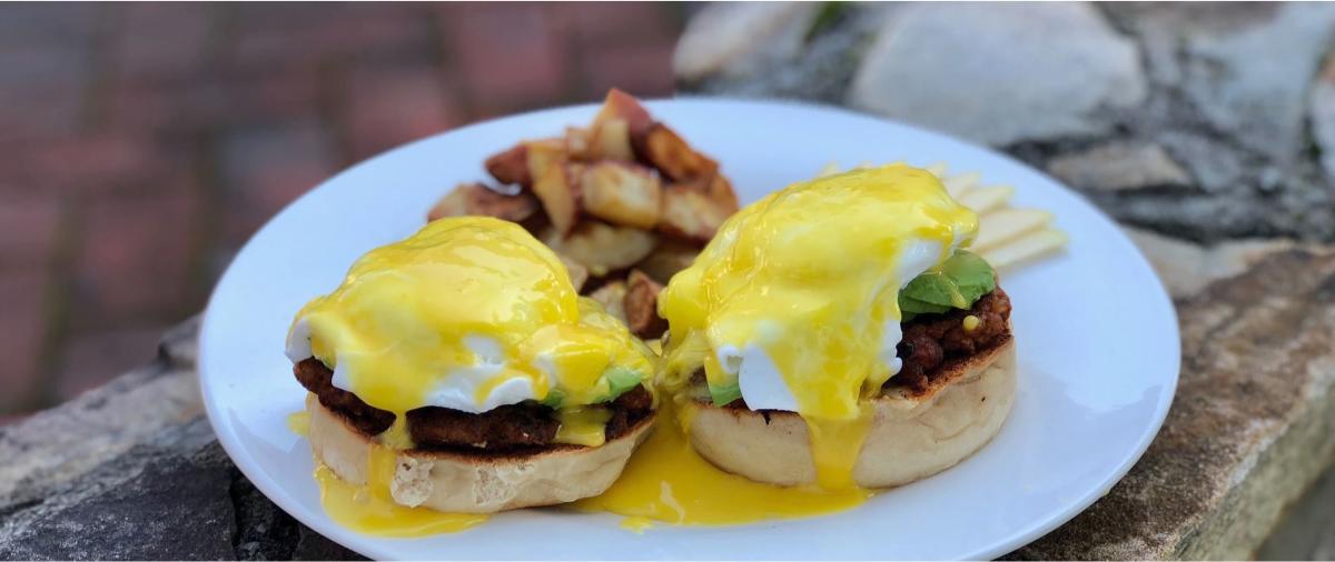 Hidden Julles Eggs Benedict brunch item