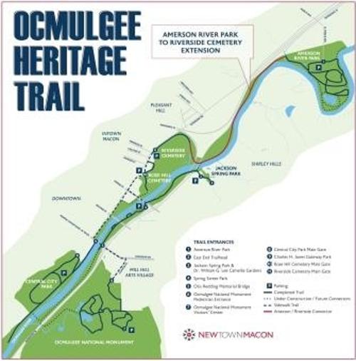Ocmulgee Heritage Trail Map