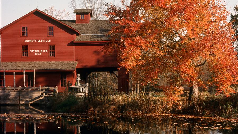 Bonneyville Mill in Fall