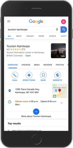 Google my business phone