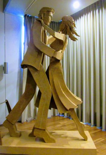 Dancing Couple display at Cameron Art Museum