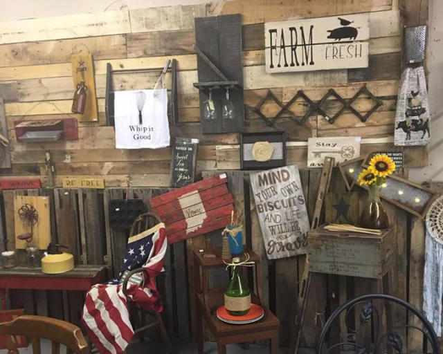 Fun home decor at Wood and Cotton Co.
