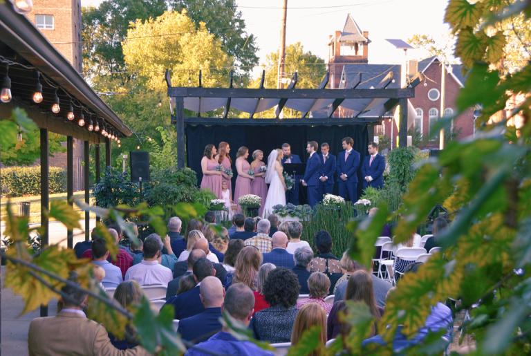 Wedding in Garden Courtyard