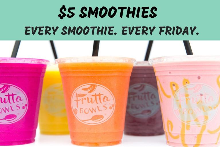 $5 Smoothie Friday