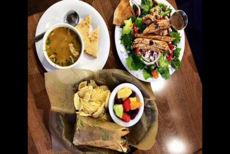 Taziki's Athens GA gyro salad soup