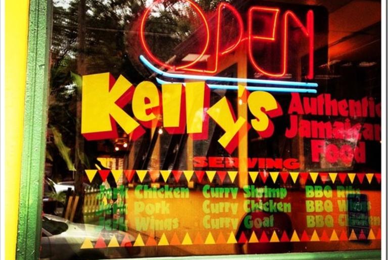 Kelly's Jamaican Food Exterior Logo