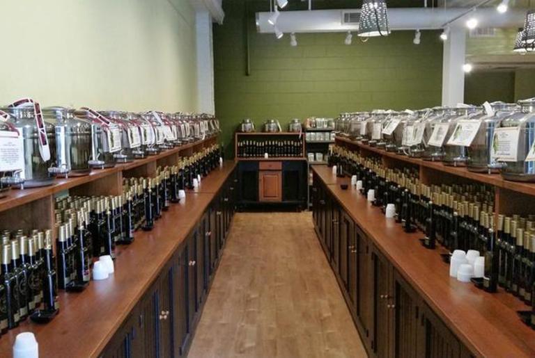 Olive Basket Olive Oil Vinegar Store