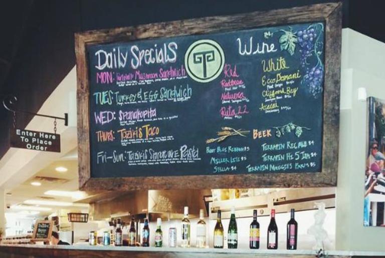 Taziki's Athens GA Daily Special Board