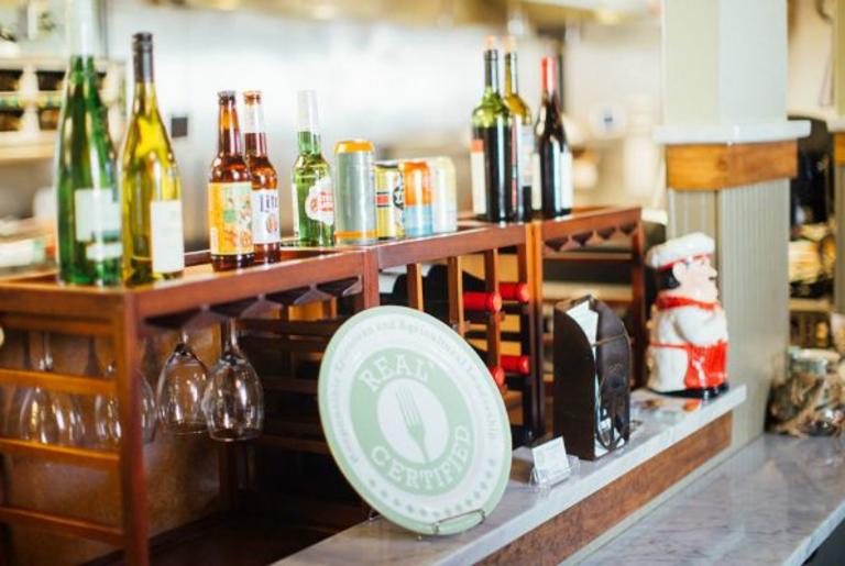 Taziki's Athens GA beer and wine inside