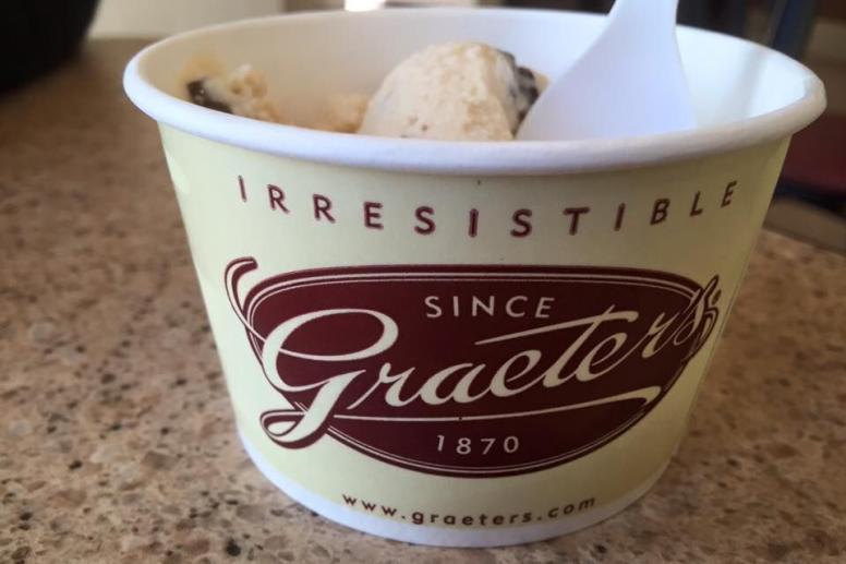Graeter's Ice cream cup