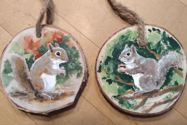 Squirrel Ornaments