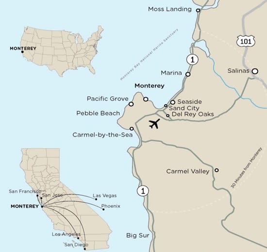 Carmel By The Sea Map Maping Resources