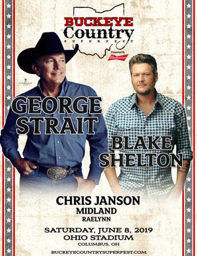 Flyer for Buckeye Country Superfest 2019