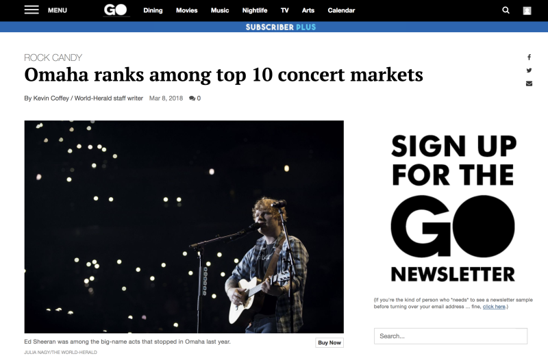 Top 10 Concert Markets
