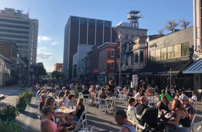 Outdoor Dining on Harrisburg's 2nd Street