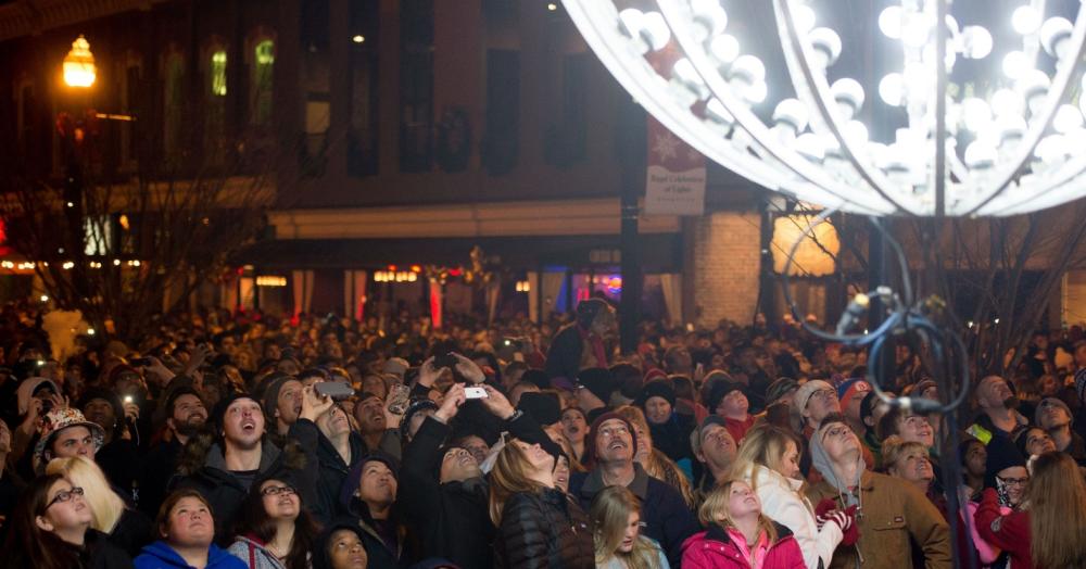 Modern Day New Year’s Eve Ball Drop photo credit Knoxville News Sentinel