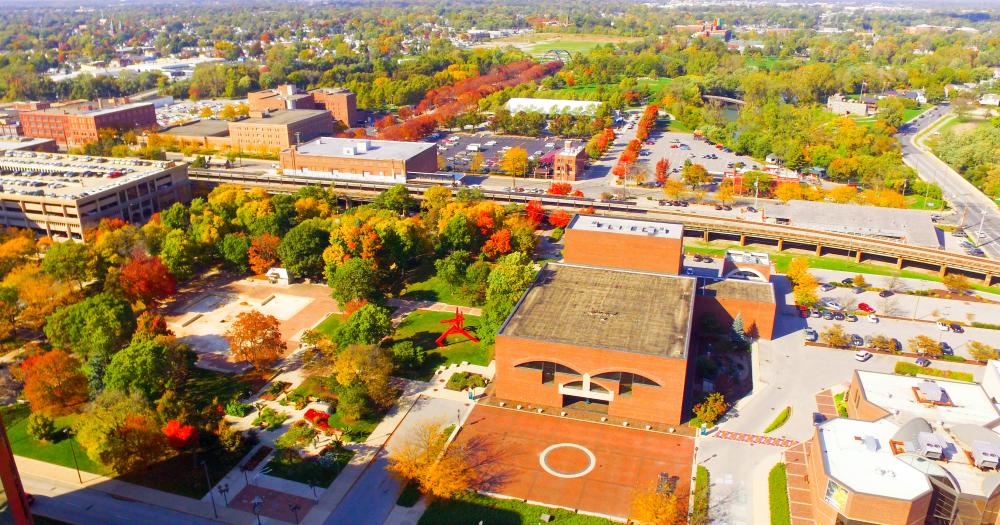 Aerial View of Arts United Campus