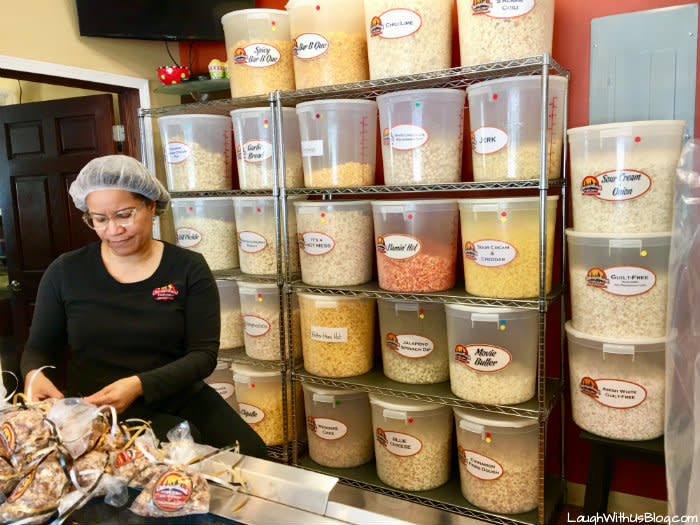 ChicagoLand Popcorn worker packages delicious popcorn