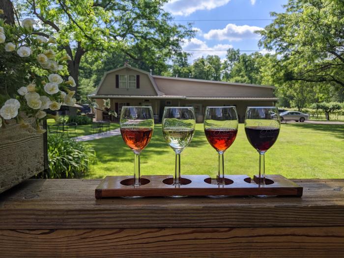 Burgdorf's winery patio