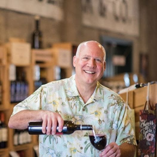 Old Town Wine Cellar Mike Pouring Wine