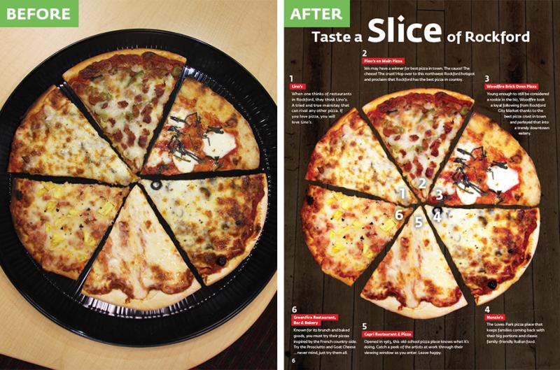 Before/After Pizza page