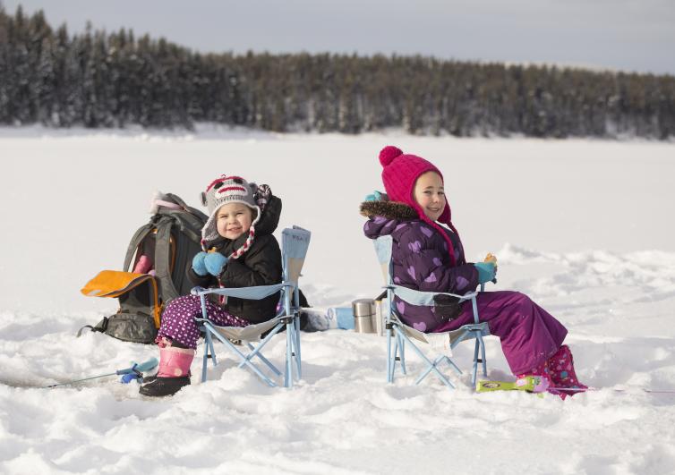 Kids Ice Fishing