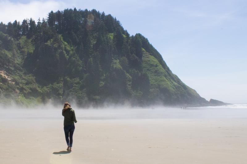 Walking on Hobbit Beach by Stephen Hoshaw Walking on Hobbit Beach by Stephen Hoshaw